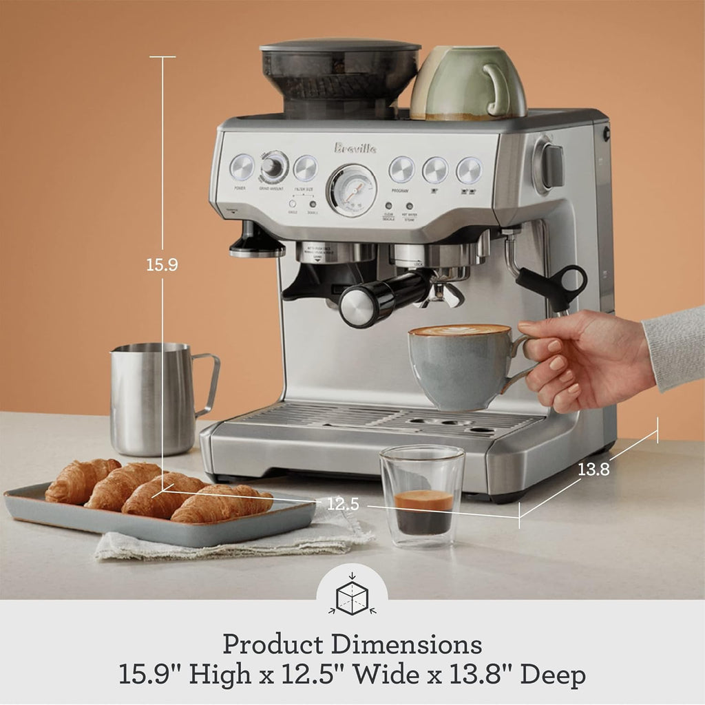 Breville Barista Express Espresso Machine | Premium All-In-One Coffee & Espresso Maker (Black Sesame)