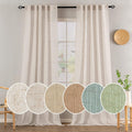 H.VERSAILTEX 108-Inch Linen Curtains – Ultra Luxurious Semi-Sheer Light Filtering Drapery Panels
