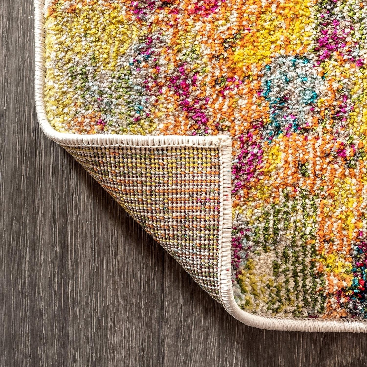 JONATHAN Y Contemporary POP Abstract Runner Rug 2x8 | Multi/Yellow Modern Easy-Clean Non-Shedding Rug (Pet-Friendly High-Traffic Area Rug)