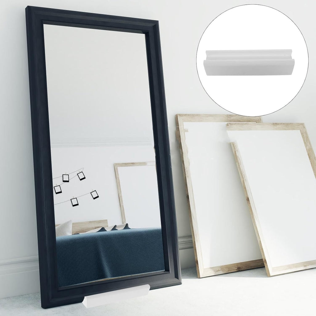 Zerodeko Wooden Floor Mirror Stand | Full-Length Mirror Support Frame with Anti-Slip Base