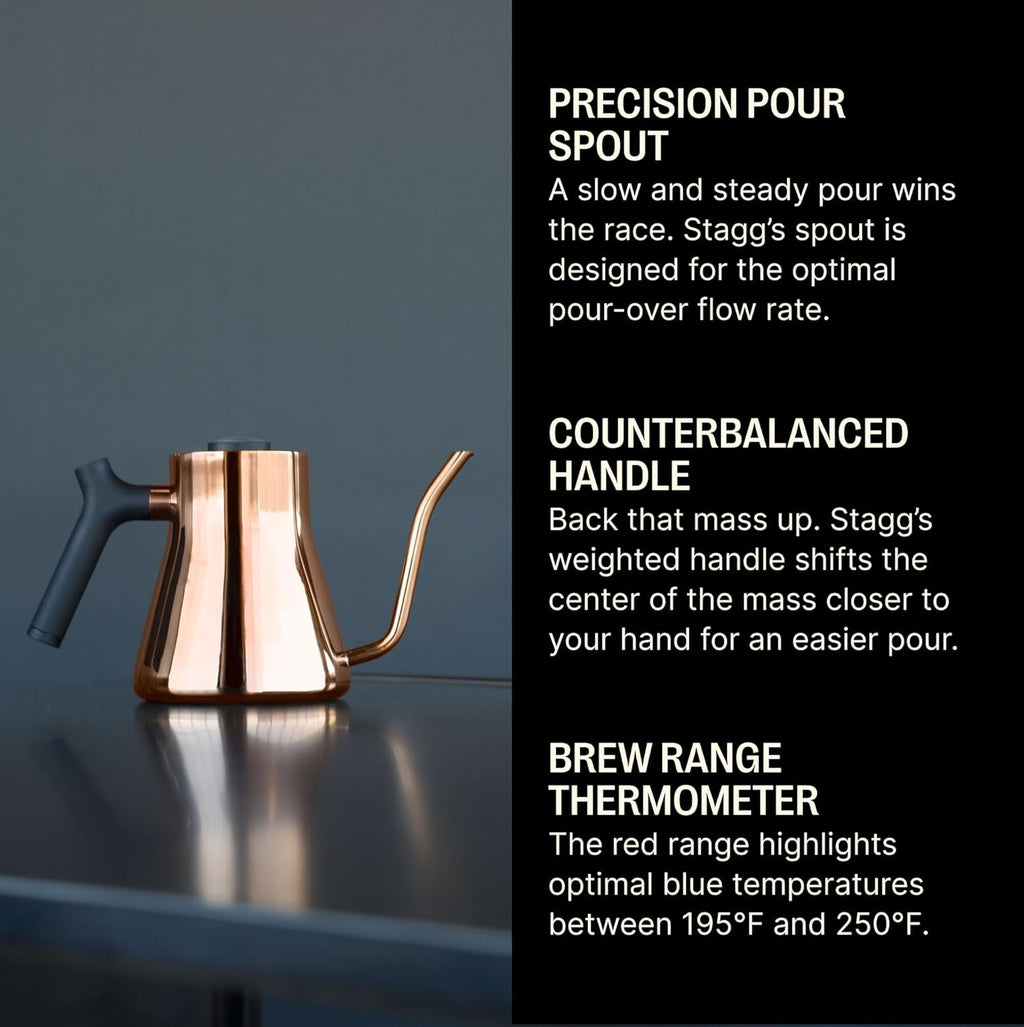 Fellow Stagg Pour-Over Kettle | Modern Precision Gooseneck Kettle for Coffee & Tea