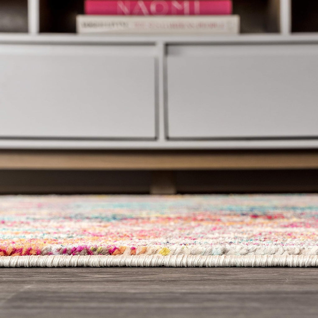 JONATHAN Y Contemporary POP Abstract Runner Rug 2x8 | Multi/Yellow Modern Easy-Clean Non-Shedding Rug (Pet-Friendly High-Traffic Area Rug)