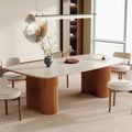 Tribesigns 78.7" Sintered Stone Dining Table | Luxury Mid-Century Dining Table for 8–10