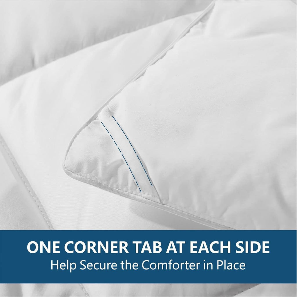 Cozynight All-Season Down Alternative Comforter (Queen) | Lightweight Reversible Duvet Insert with Corner Tabs