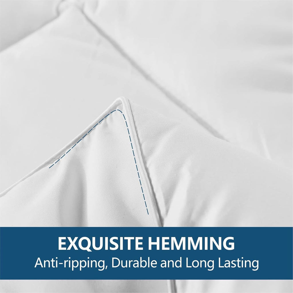 Cozynight All-Season Down Alternative Comforter (Queen) | Lightweight Reversible Duvet Insert with Corner Tabs