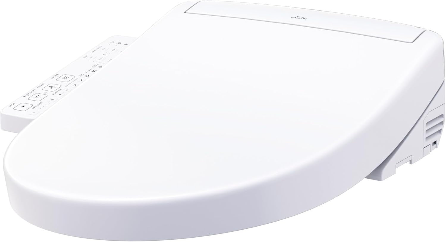 TOTO® WASHLET® S2 Electronic Bidet Toilet Seat SW3346#01 | Instantaneous Heating, PREMIST & EWATER+ (Elongated, Cotton White)