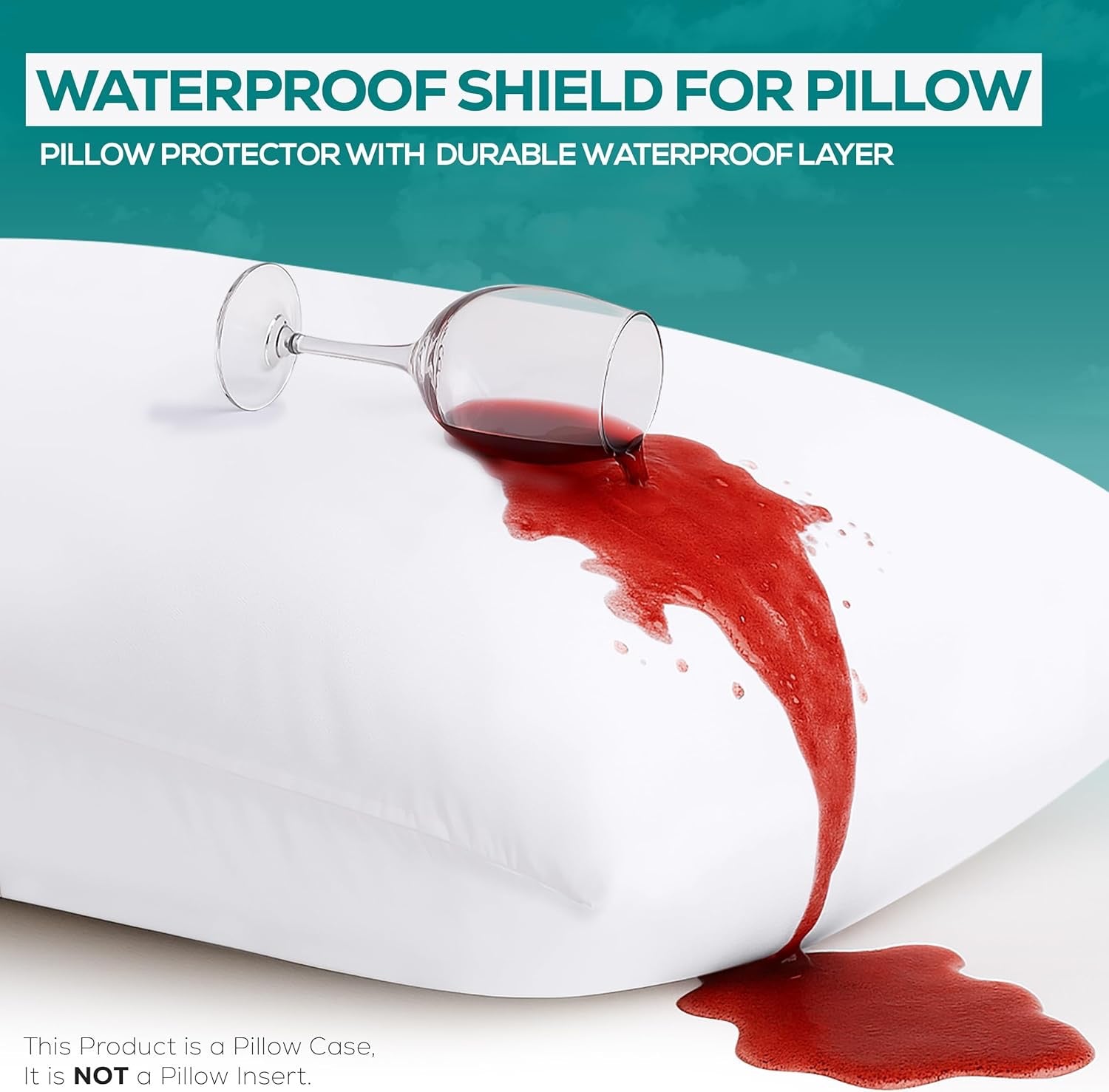 Utopia Bedding Waterproof Pillow Protectors (Set of 4) | Zippered Pillow Encasements, Dust Mite & Bed Bug Proof – Standard Size