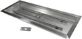 Celestial 30 x 10 Inch Drop-In Fire Pit Pan with Burner – Stainless Steel DIY Gas Fire Pit Insert