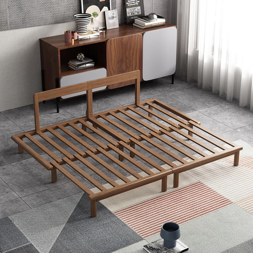 Lartis 78.7” Convertible Sofa Bed | Modern Pull-Out Sleeper Couch with Solid Wood Frame