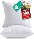 Utopia Bedding 18×18 Decorative Pillow Inserts (Set of 2) | Soft, Supportive & Fluffy Cushion Forms