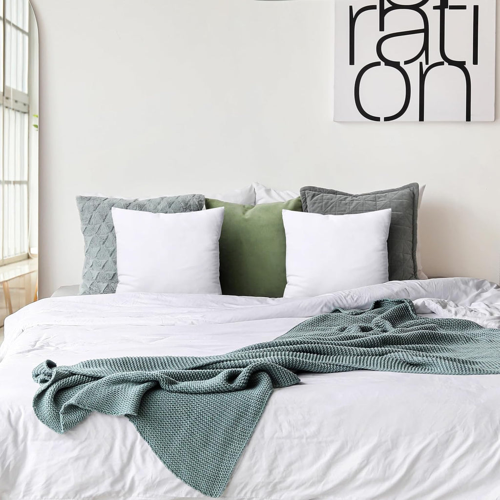 Utopia Bedding 18×18 Decorative Pillow Inserts (Set of 2) | Soft, Supportive & Fluffy Cushion Forms