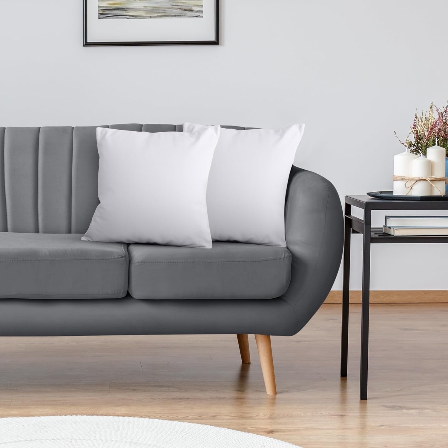 Utopia Bedding 18×18 Decorative Pillow Inserts (Set of 2) | Soft, Supportive & Fluffy Cushion Forms