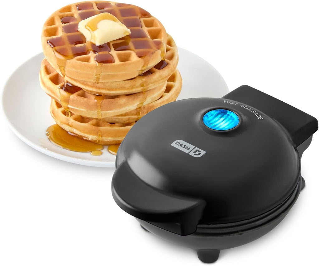 Dash Mini Waffle Maker Compact Nonstick Electric Waffle Iron Easy Clean 4 Inch Kids Family Kitchen Appliance