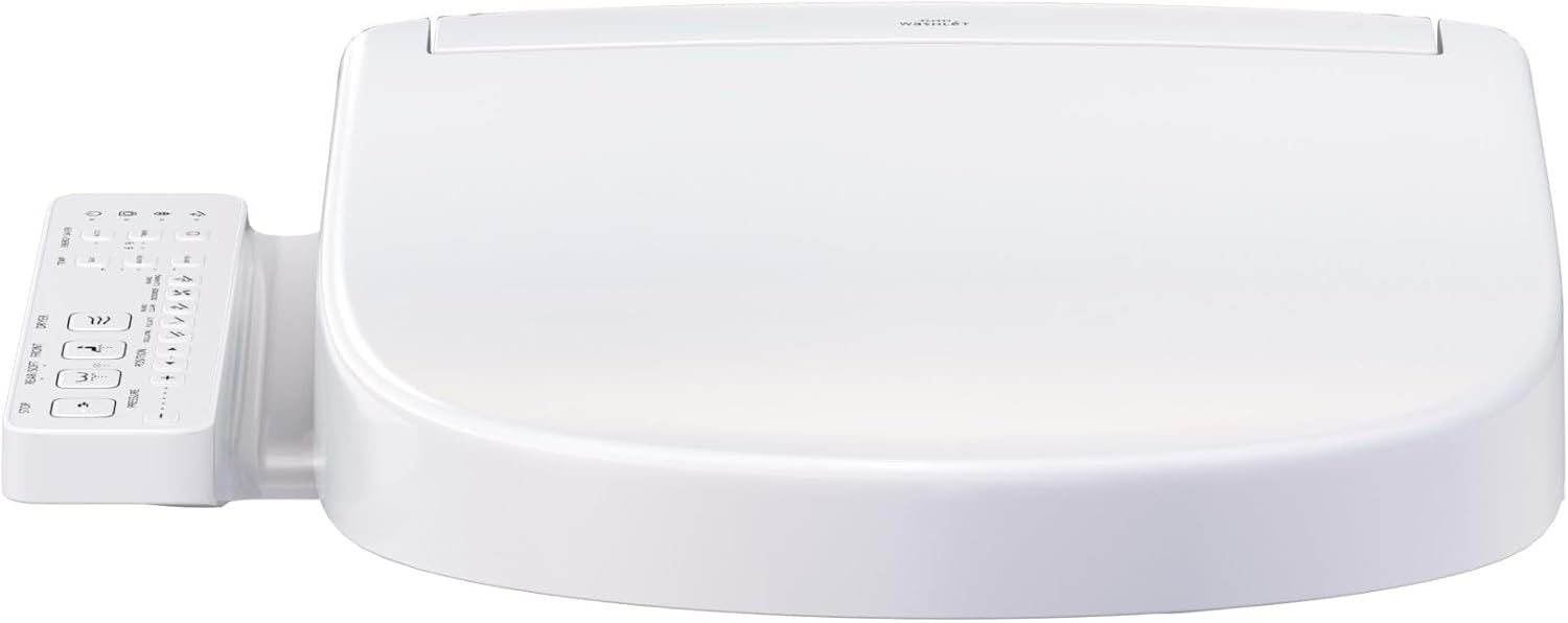 TOTO® WASHLET® S2 Electronic Bidet Toilet Seat SW3346#01 | Instantaneous Heating, PREMIST & EWATER+ (Elongated, Cotton White)