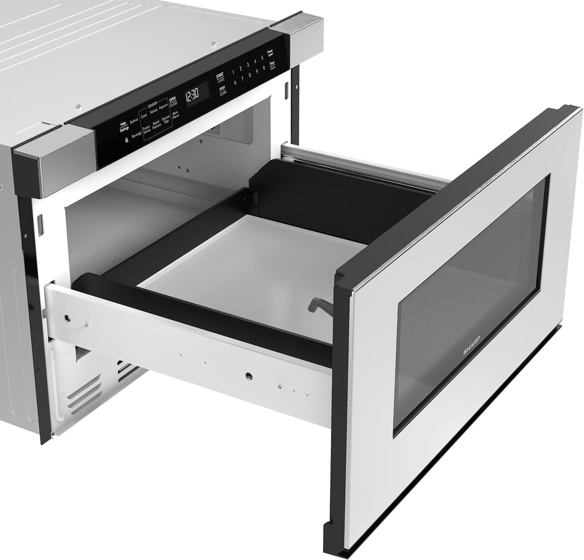 Sharp SMD2420MS 24-Inch Built-In Microwave Drawer | 1.2 Cu. Ft. Stainless Steel | Sensor Cook