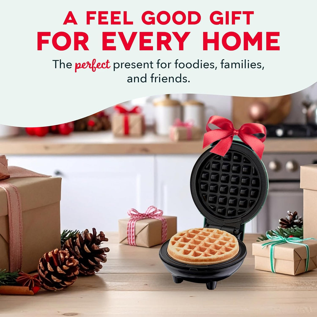 Dash Mini Waffle Maker Compact Nonstick Electric Waffle Iron Easy Clean 4 Inch Kids Family Kitchen Appliance
