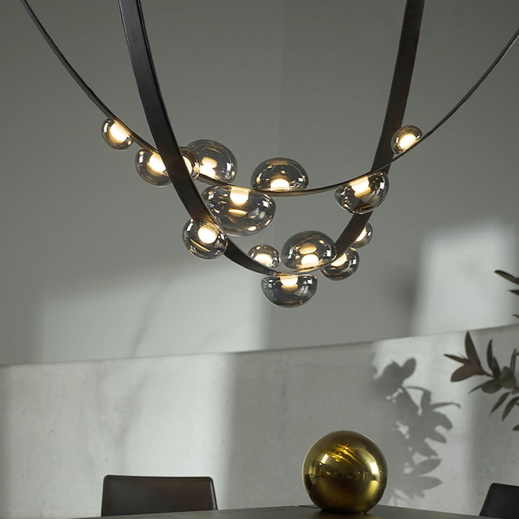 Modern Minimalist Staircase Chandelier for High Ceilings | Large Duplex & Villa Pendant Lighting