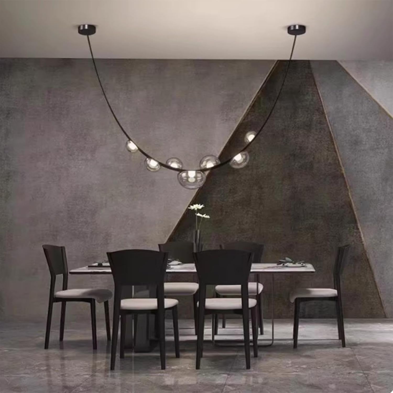 Modern Minimalist Staircase Chandelier for High Ceilings | Large Duplex & Villa Pendant Lighting
