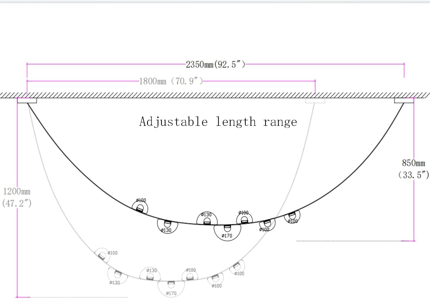 Modern Minimalist Staircase Chandelier for High Ceilings | Large Duplex & Villa Pendant Lighting