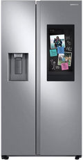 Samsung RS27T5561SR 26.7 Cu. Ft. Side-by-Side Refrigerator | 21.5” Touchscreen Family Hub Smart Fridge