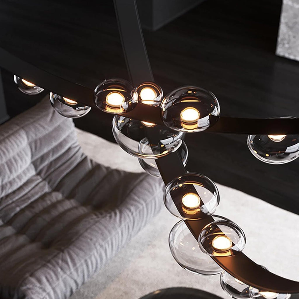 Modern Minimalist Staircase Chandelier for High Ceilings | Large Duplex & Villa Pendant Lighting