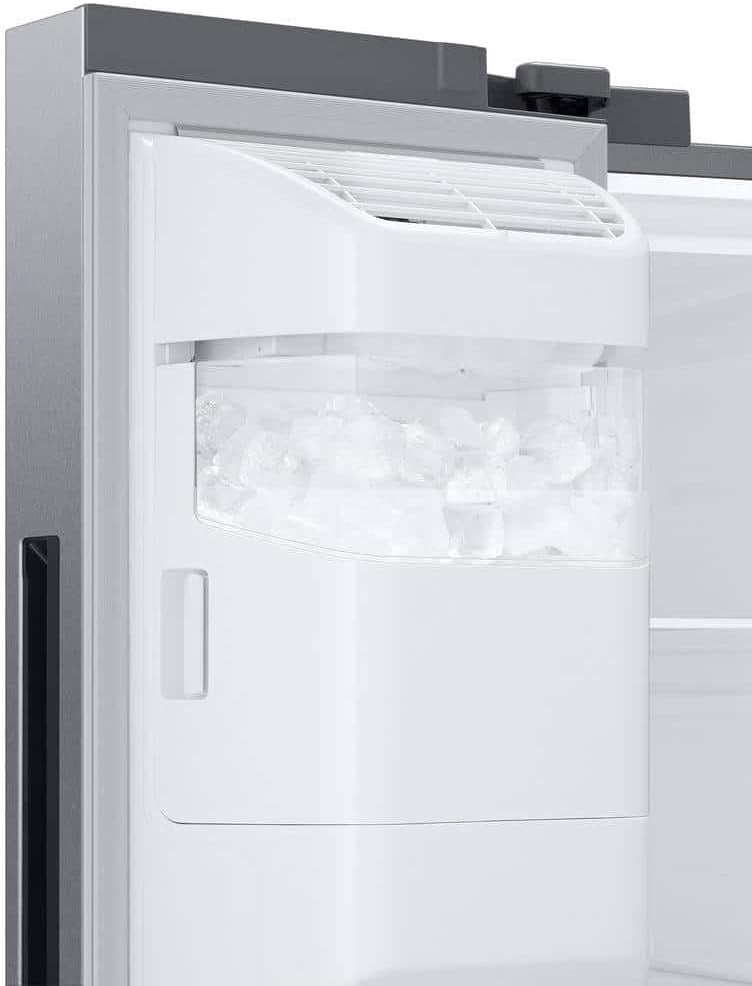 Samsung RS27T5561SR 26.7 Cu. Ft. Side-by-Side Refrigerator | 21.5” Touchscreen Family Hub Smart Fridge