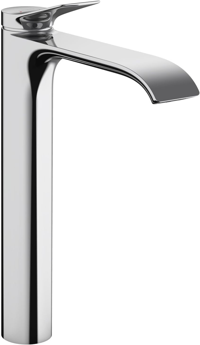 hansgrohe Vivenis 12” Tall Bathroom Faucet 75042001 | Modern 1-Handle Chrome Vessel Sink Faucet