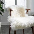 HUAHOO Genuine Australian Sheepskin Rug | Ivory 2' x 3' Natural Lambskin Accent Rug