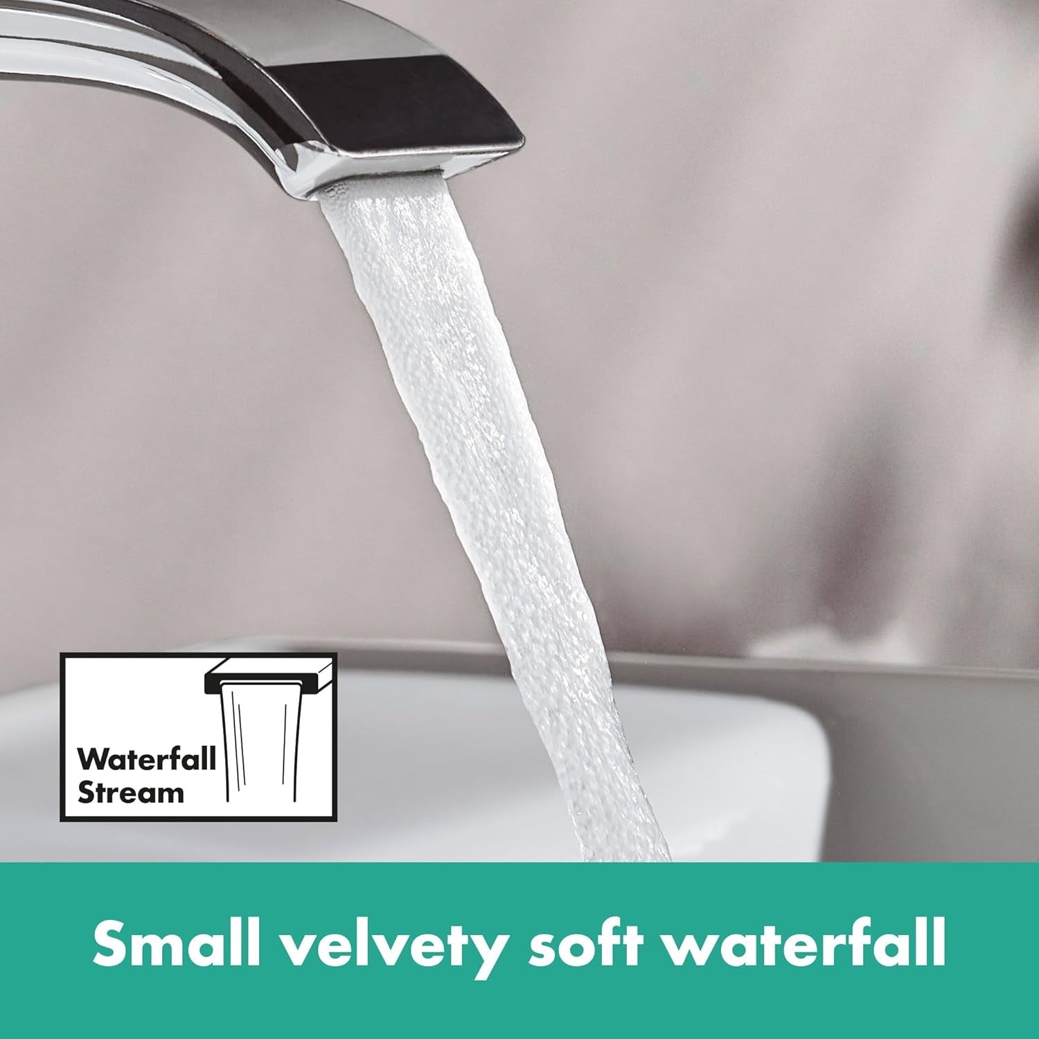 hansgrohe Vivenis 12” Tall Bathroom Faucet 75042001 | Modern 1-Handle Chrome Vessel Sink Faucet