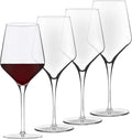 Libbey Signature Wine Glasses Set of 4 Stemmed All Purpose Red White Wine Glass Elegant Modern Glassware
