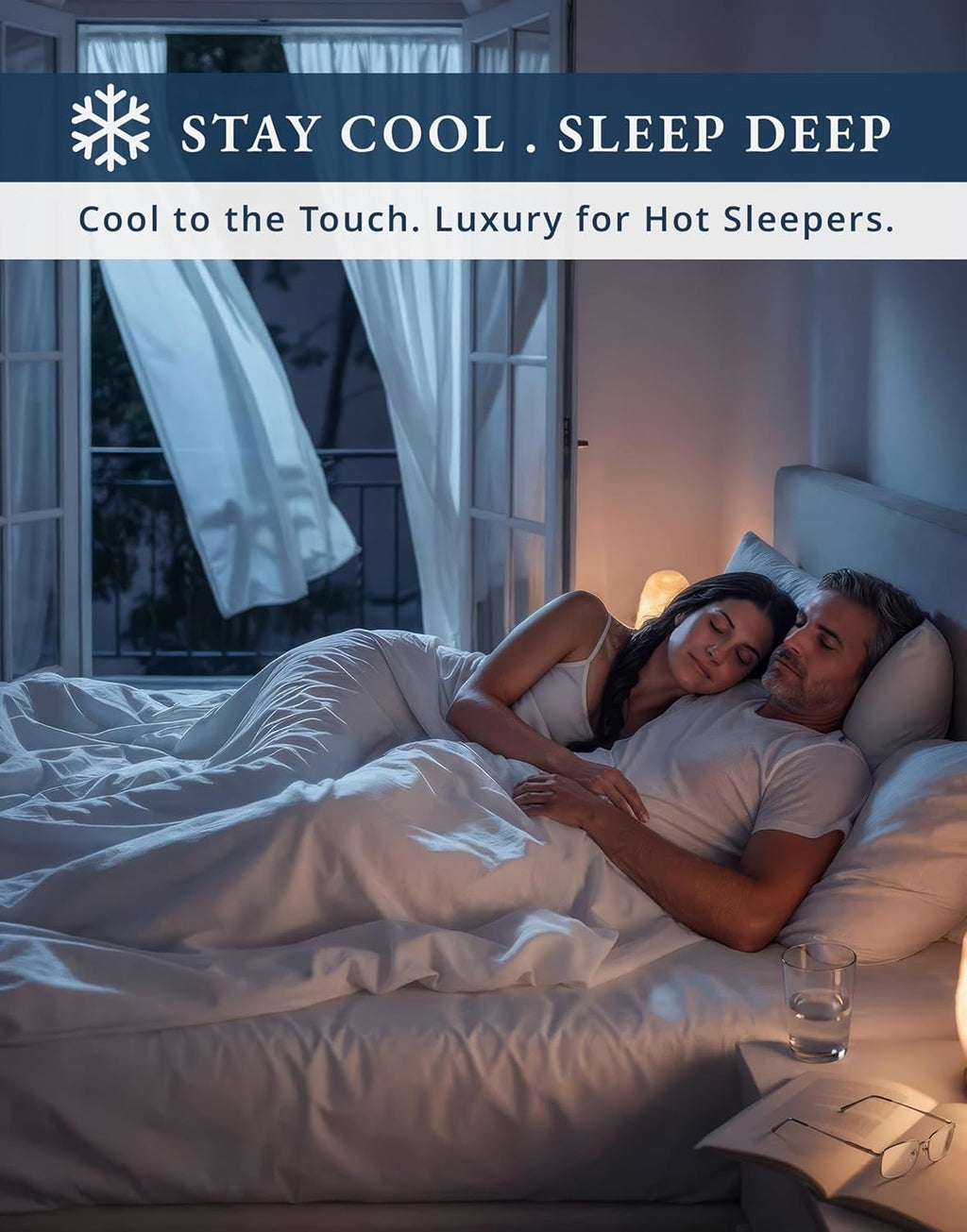 1000 Thread Count Egyptian Cotton Sheets – King Size | Silky Sateen Luxury Hotel Sheet Set (White)