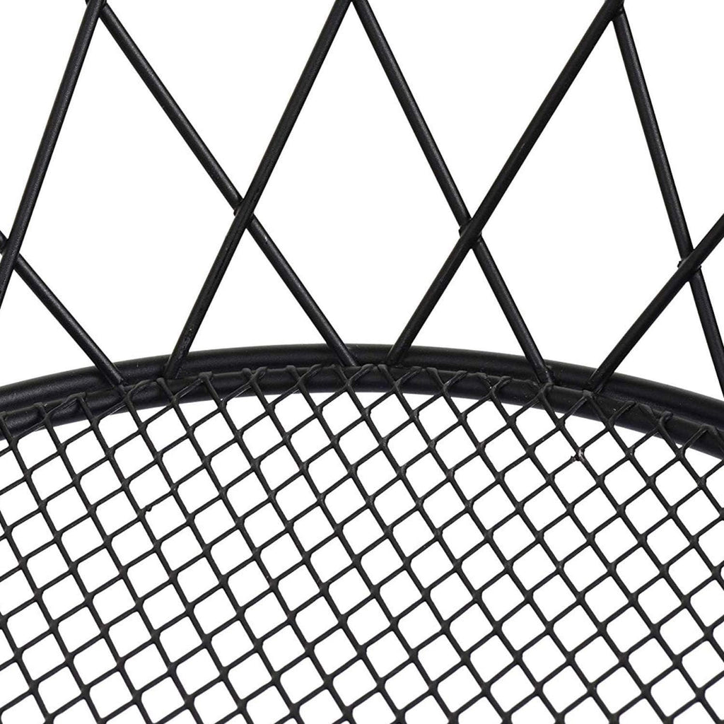 Heavy-Duty 3-Tier Hanging Fruit Basket | Black Wire Kitchen Storage Organizer
