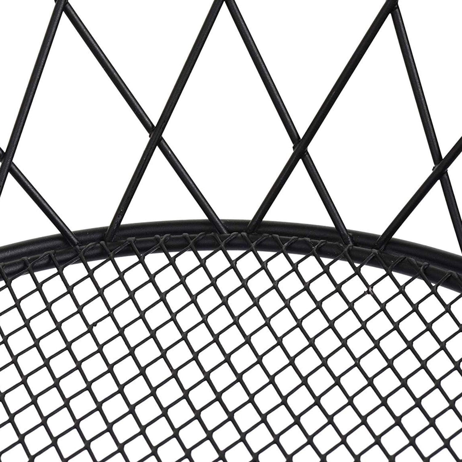 Heavy-Duty 3-Tier Hanging Fruit Basket | Black Wire Kitchen Storage Organizer