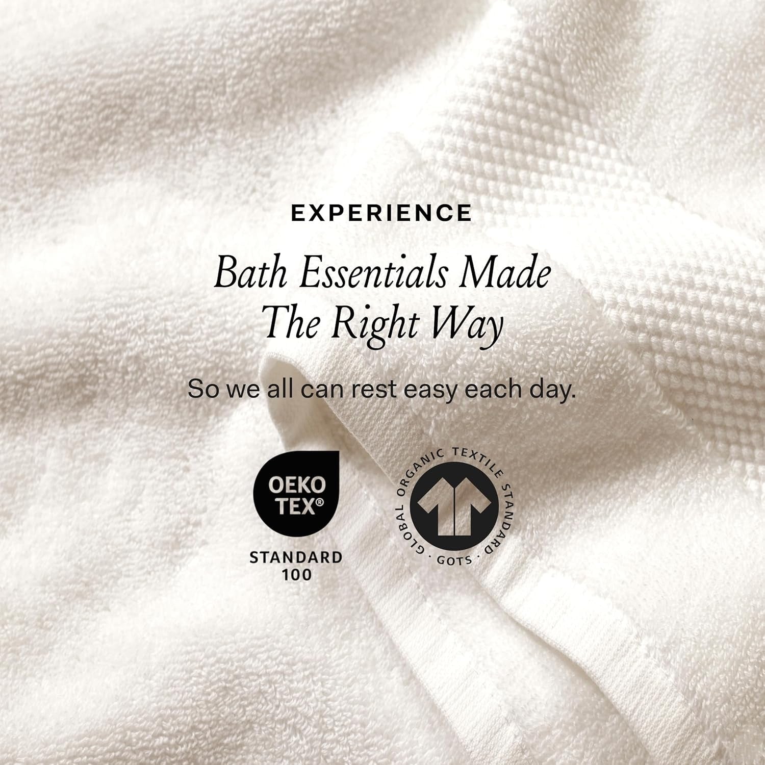 BOLL & BRANCH Plush Bath Sheet Set | 6-Piece White 100% Organic Cotton Luxury Towel Collection