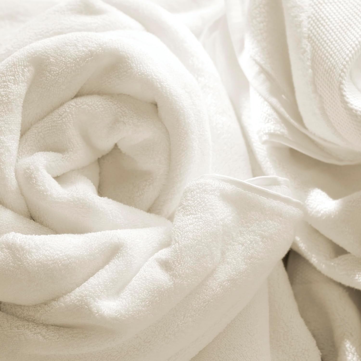 BOLL & BRANCH Plush Bath Sheet Set | 6-Piece White 100% Organic Cotton Luxury Towel Collection