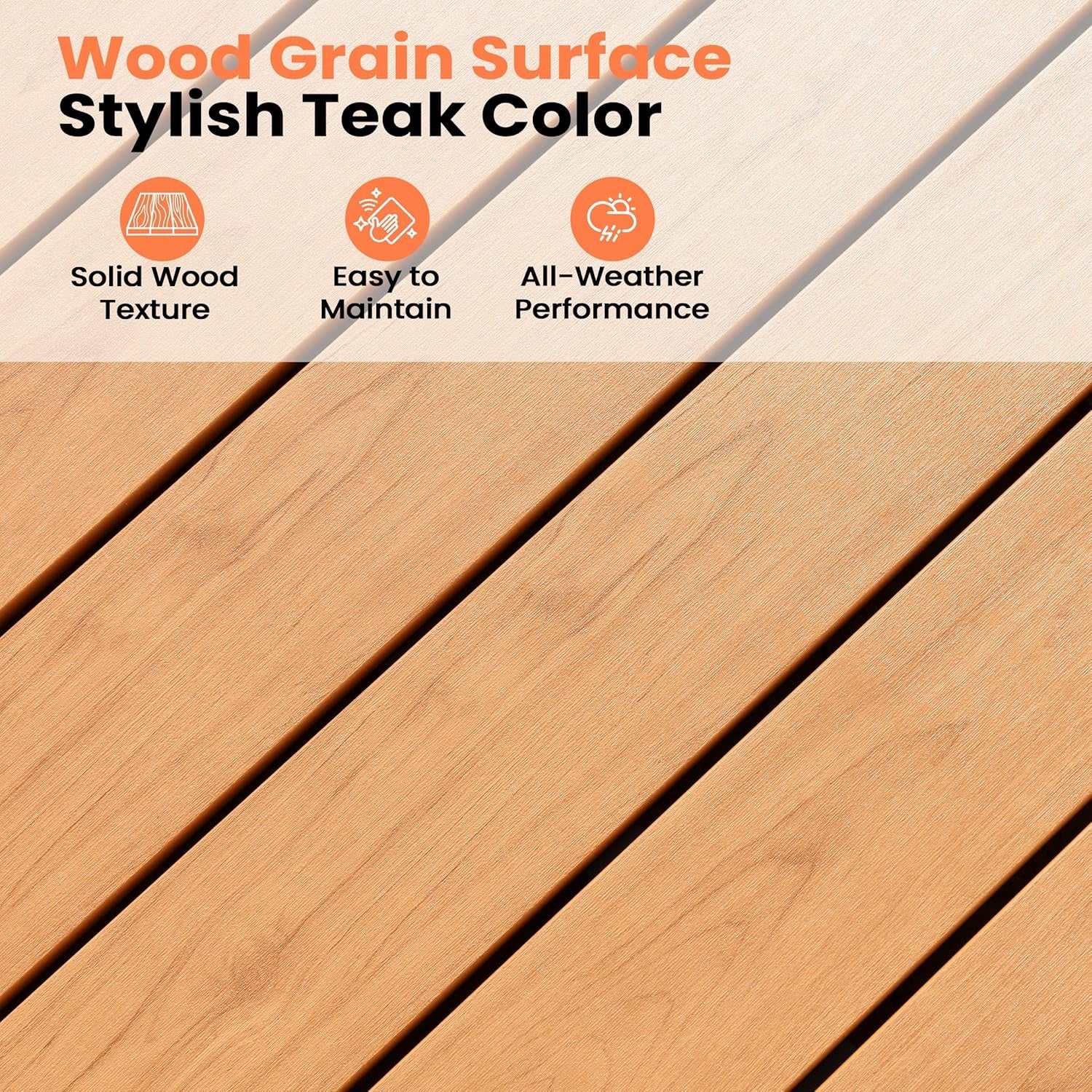 Pellebant 11-Piece Aluminum Patio Dining Set | 94” Outdoor Table with Stackable Chairs & Teak-Grain Finish