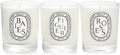DIPTYQUE Baies, Roses & Figuier 3-Piece Candle Set | 70g Luxury Scented Gift Collection
