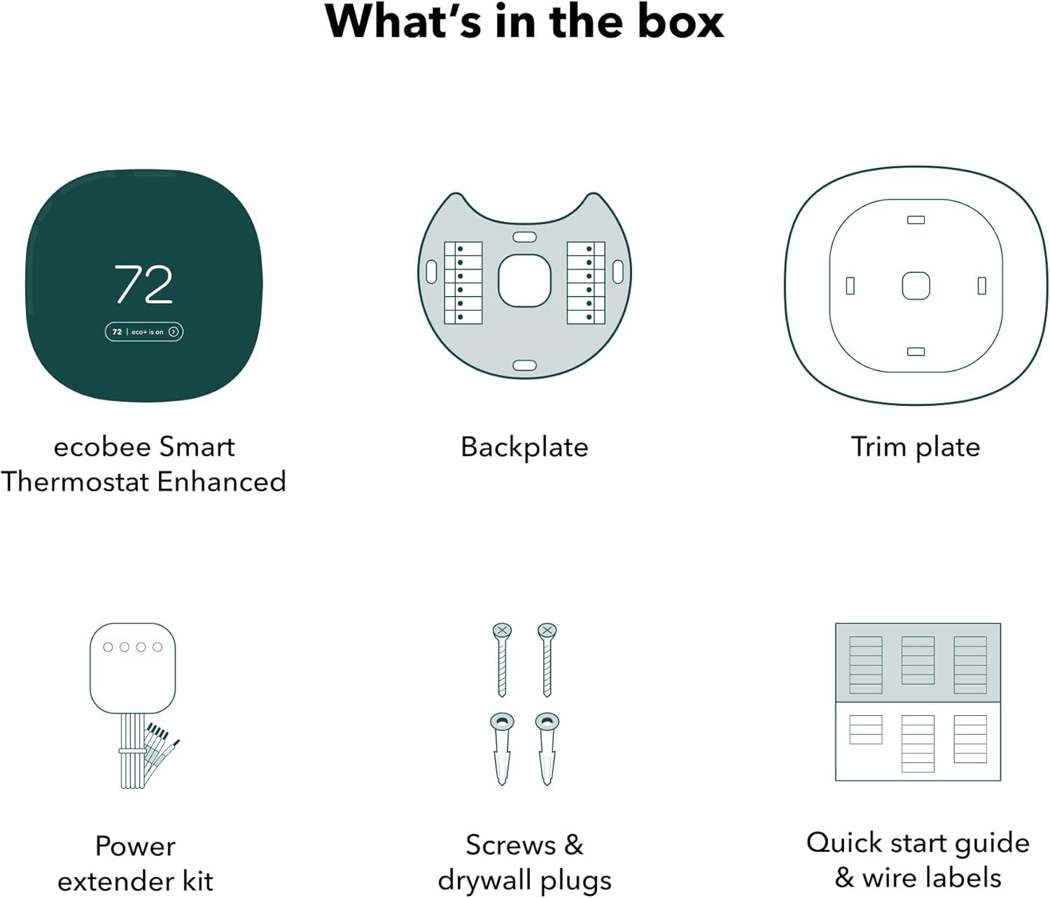 ecobee Smart Thermostat Enhanced | Programmable Wi-Fi Thermostat with Alexa, Siri & Google