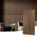 Art3d Wood Slat Acoustic Panels Set of 2 | 3D Fluted Walnut Sound Absorbing Wall & Ceiling Panels