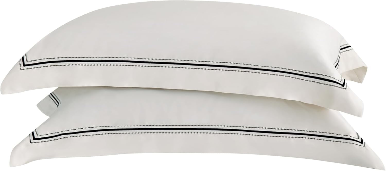 Egyptian Cotton Champagne Lace Duvet Cover Set – Queen | Luxury Wedding Collection Bedding (3-Piece)
