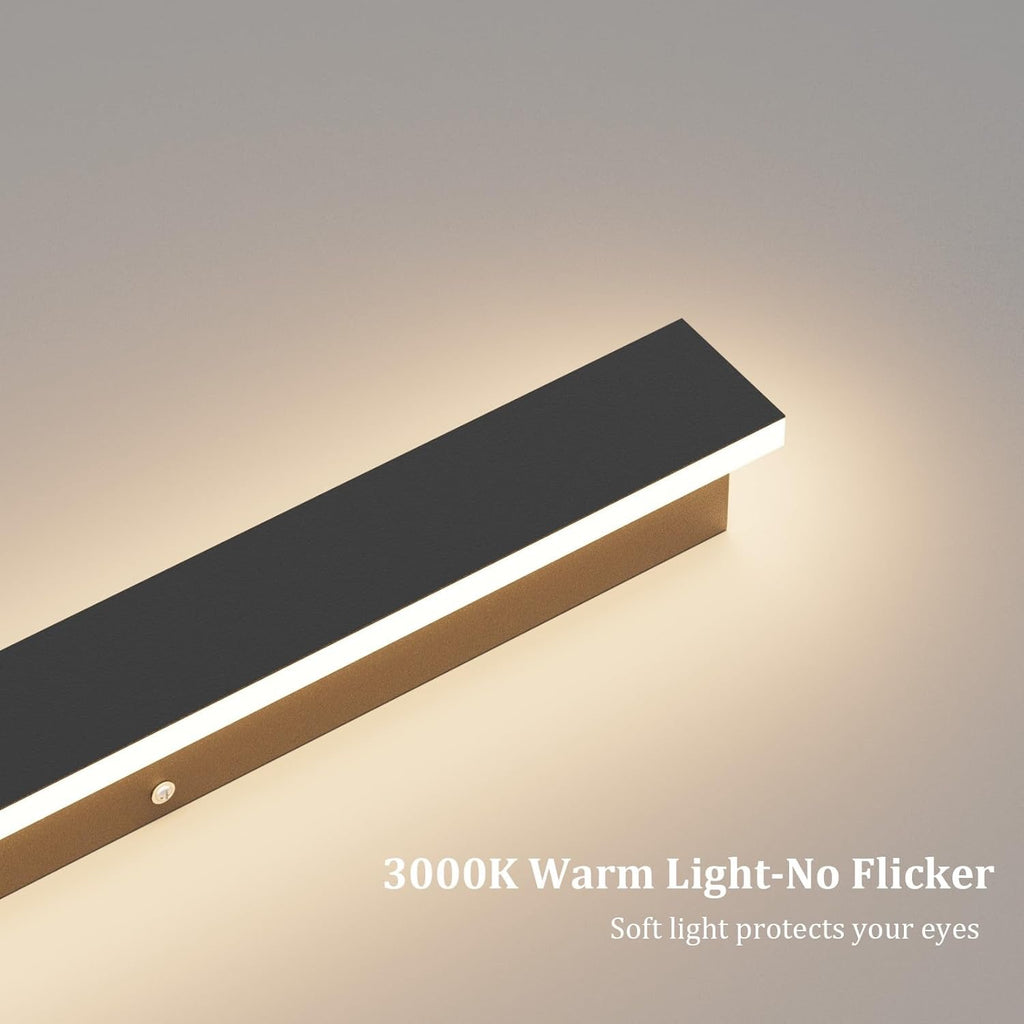 2-Pack 40″ Outdoor LED Wall Lights | Modern Waterproof Exterior Wall Fixtures (3000K)