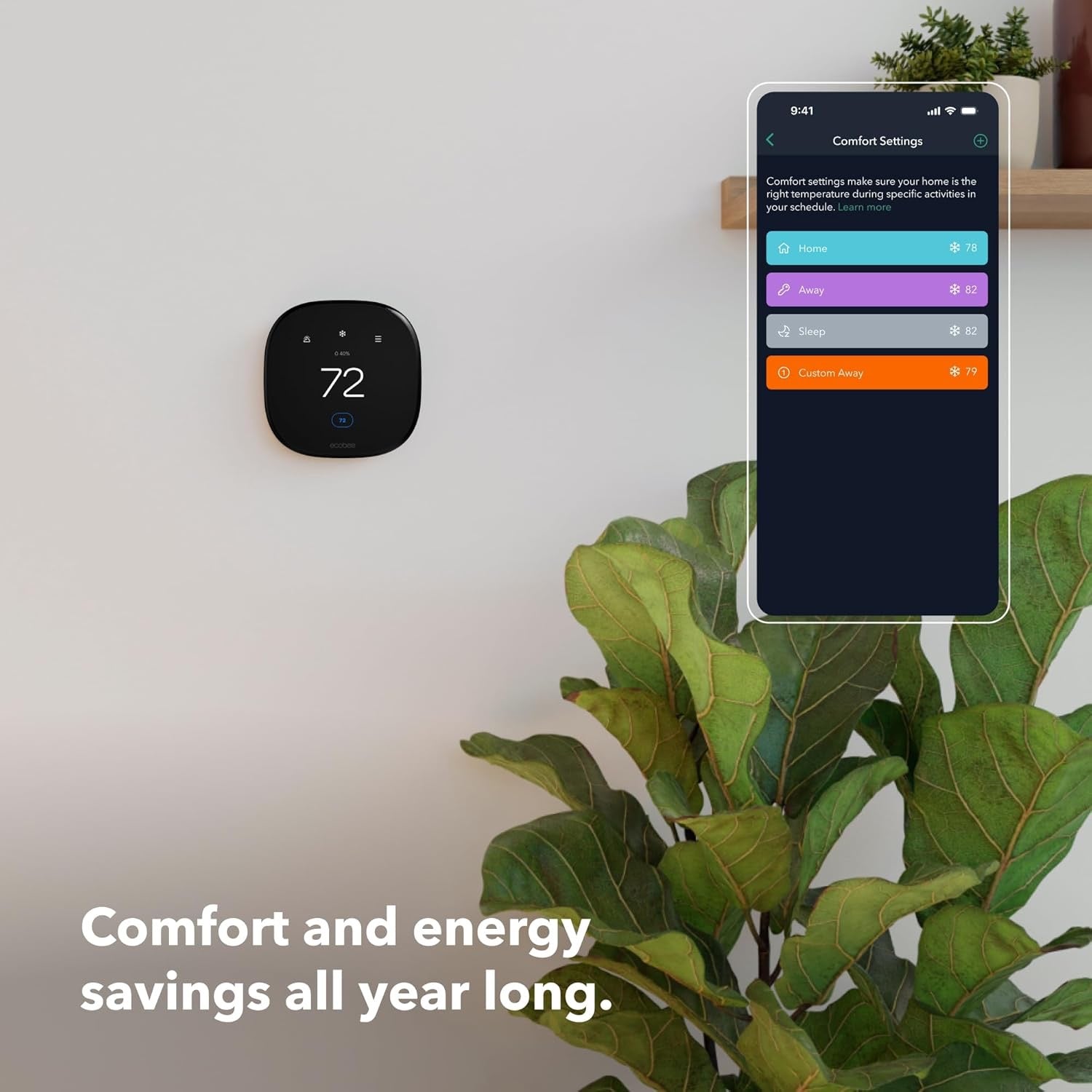 ecobee Smart Thermostat Enhanced | Programmable Wi-Fi Thermostat with Alexa, Siri & Google