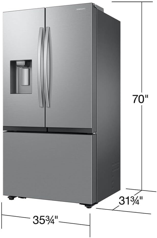 Samsung 26 Cu. Ft. Counter-Depth French Door Refrigerator with Four Types of Ice – Stainless Steel