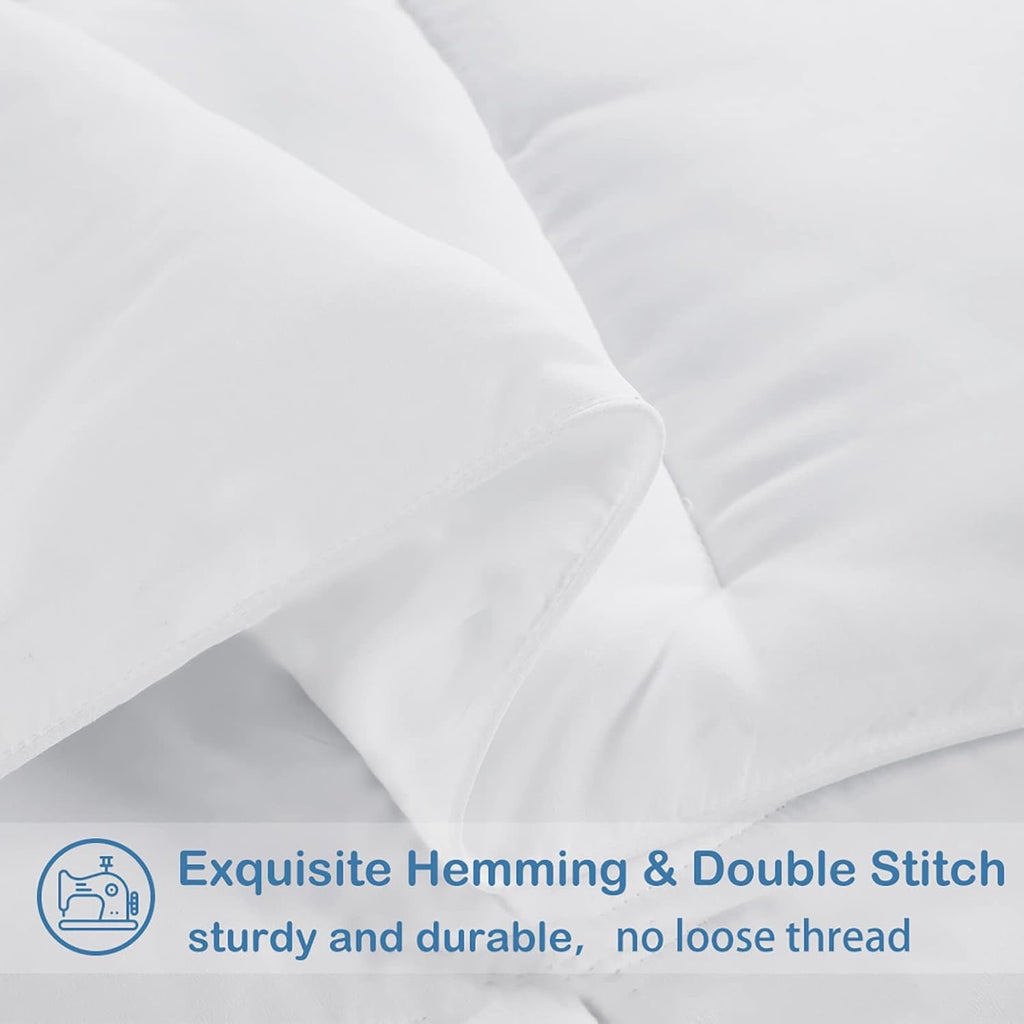 EASELAND King Down Alternative Comforter | All-Season Quilted Duvet Insert (90” x 102”)