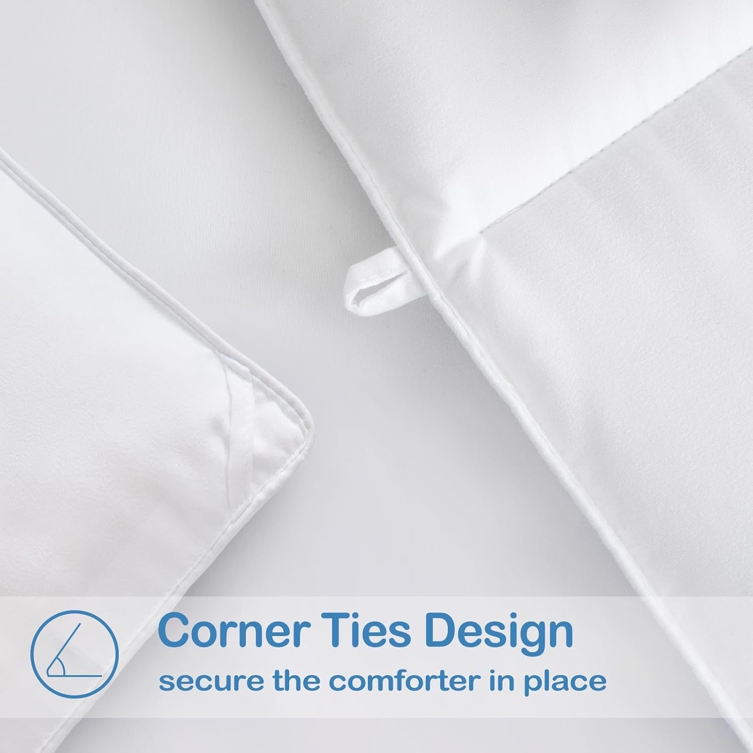 EASELAND King Down Alternative Comforter | All-Season Quilted Duvet Insert (90” x 102”)