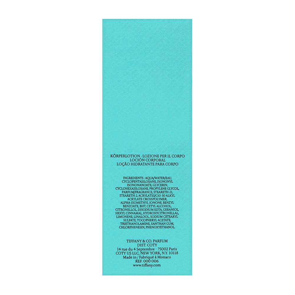 Tiffany & Co. Perfumed Body Lotion 200ml | Luxury Floral Musk Moisturizer