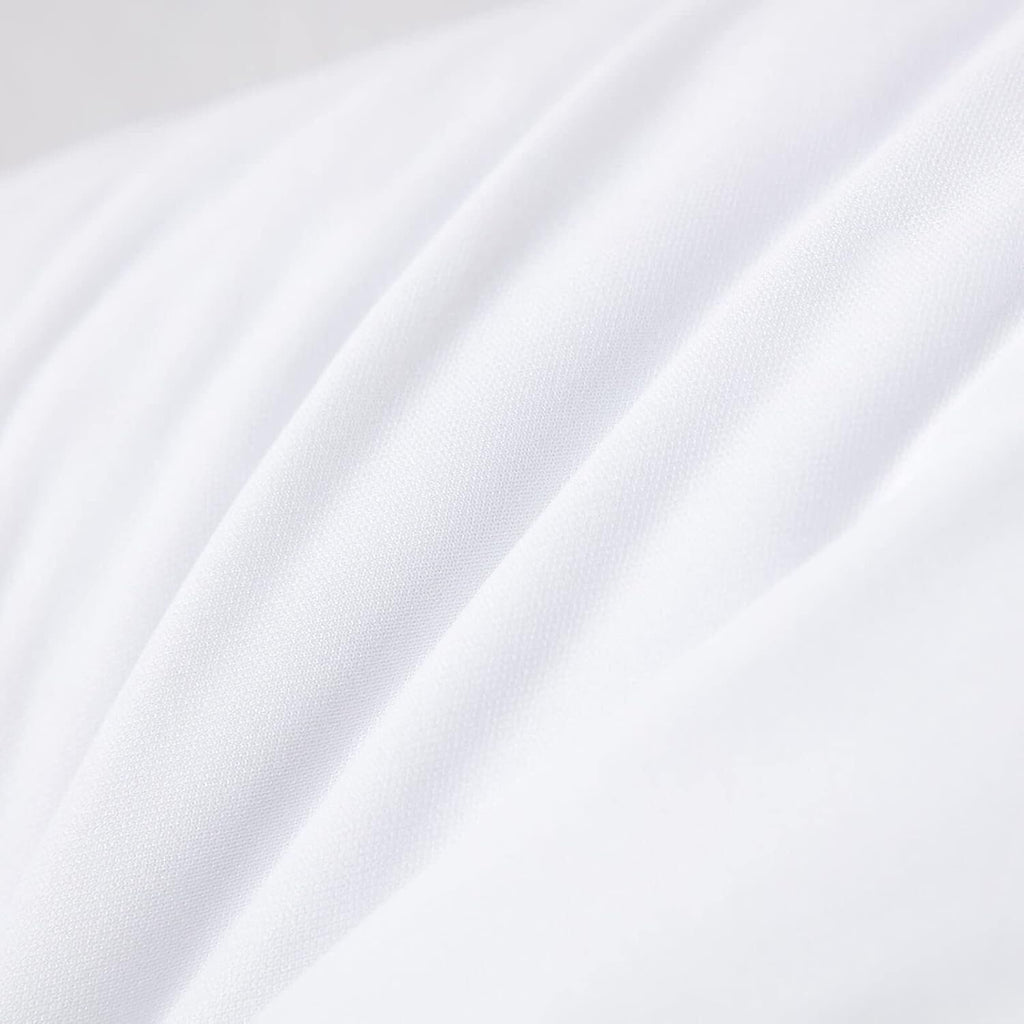Kingnex Waterproof Euro Pillow Protectors (24×24, Set of 4) | Down & Feather-Proof Zippered Pillow Encasements