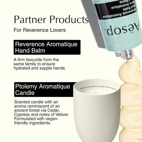 Aesop Reverence Aromatique Hand Wash 500mL | Woody, Earthy Gentle Exfoliating Cleanser