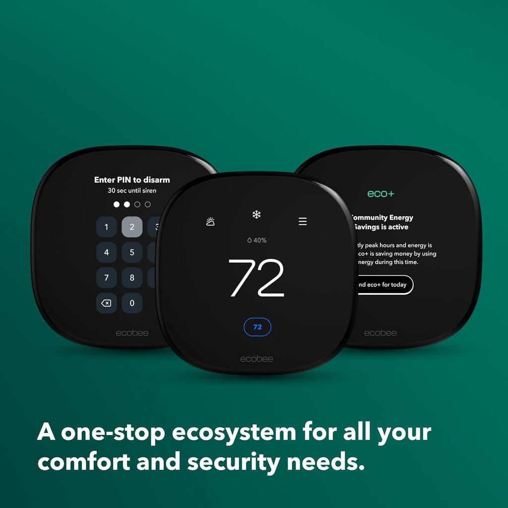 ecobee Smart Thermostat Enhanced | Programmable Wi-Fi Thermostat with Alexa, Siri & Google