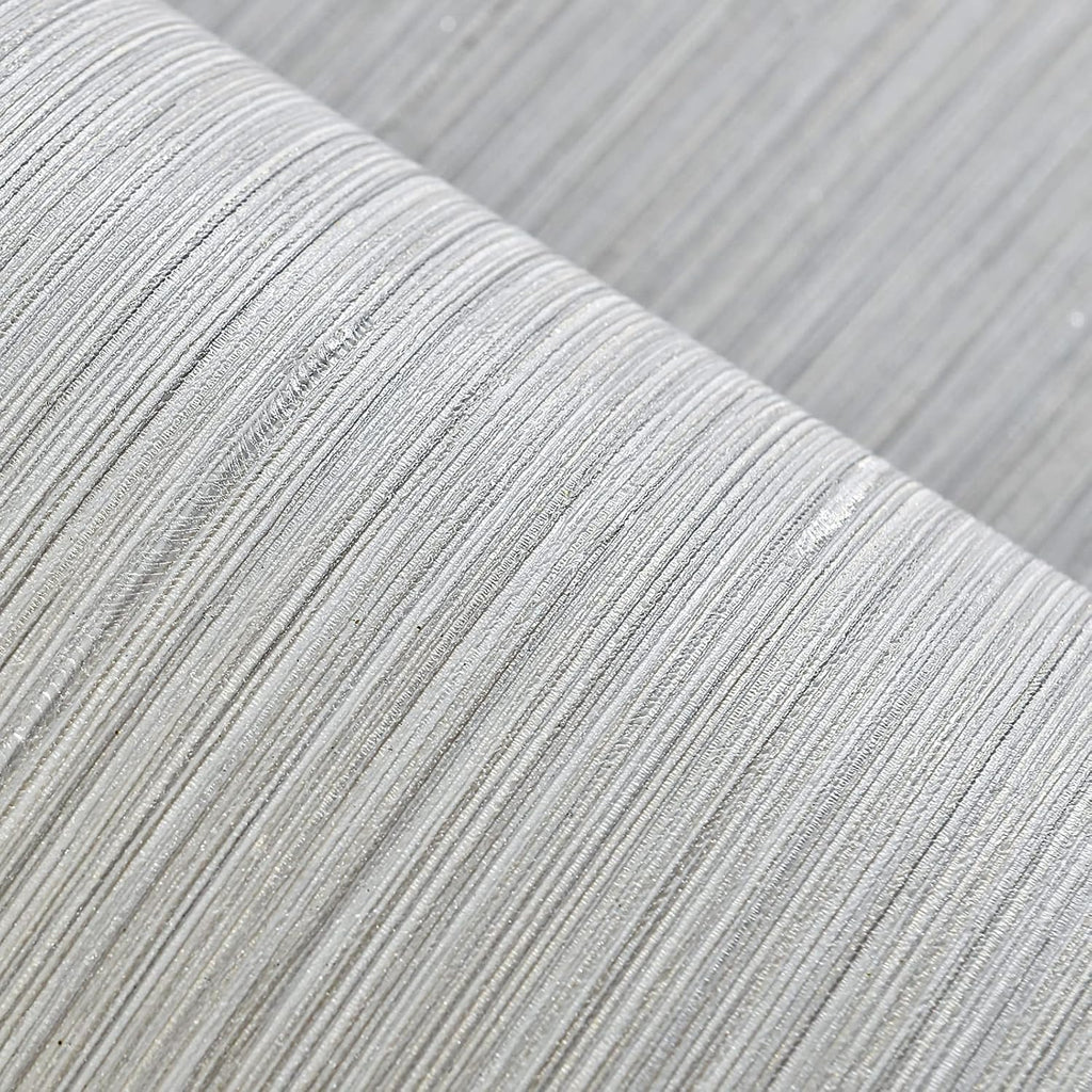 Haimin Grasscloth Peel & Stick Wallpaper 24" x 393" | Textured Linen Beige Grey Self-Adhesive Wall Paper